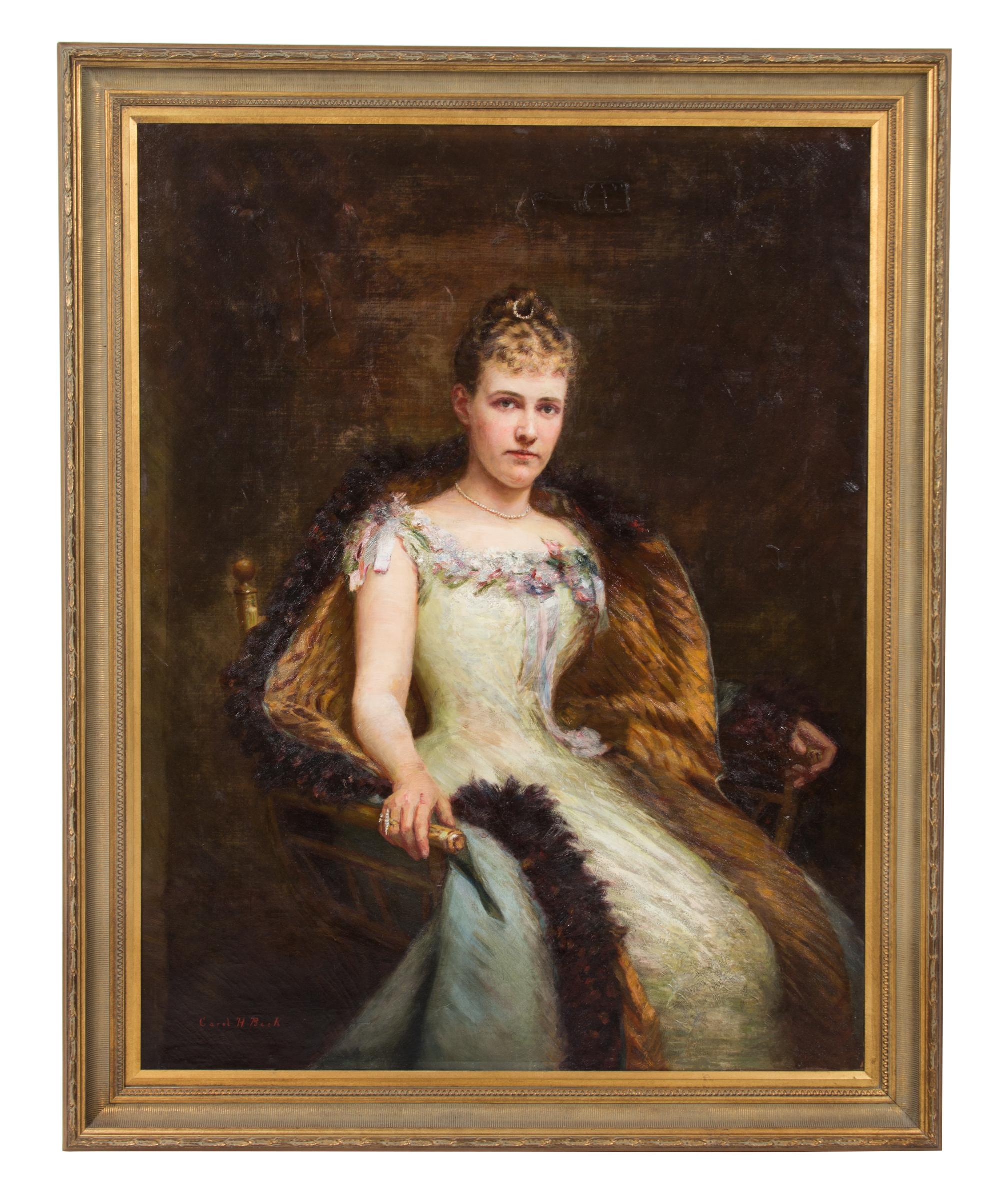 Carol H. Beck, (American, 1859-1908), Portrait of a Seated Lady