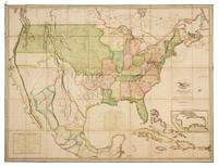 MELISH, John (1771-1822). Map of the United States...Entered...the 16th day of June, 1820 ... Philadelphia, 1820.
