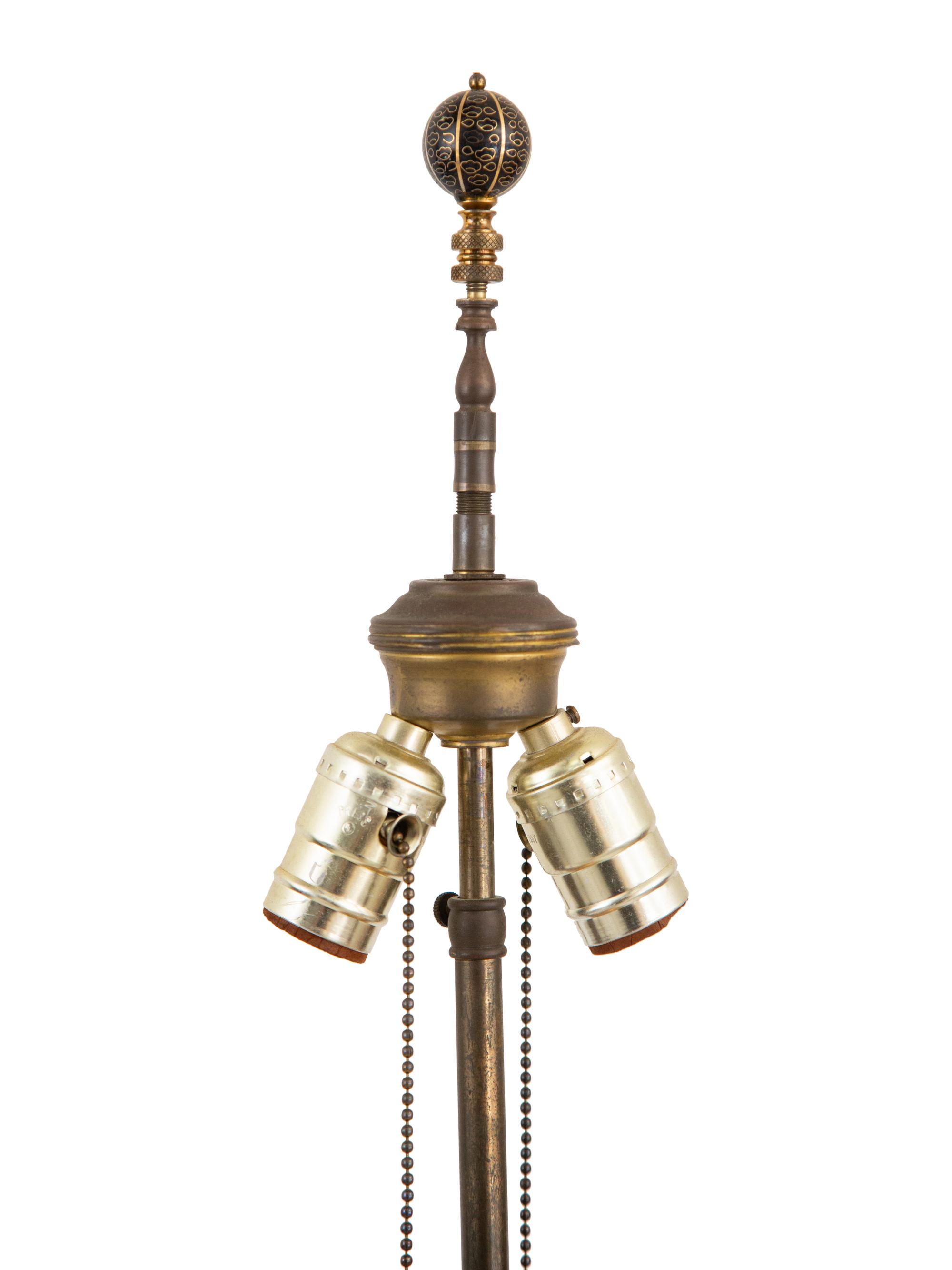 A Gilt Metal and Sèvres Style Porcelain Urn Mounted as a Lamp