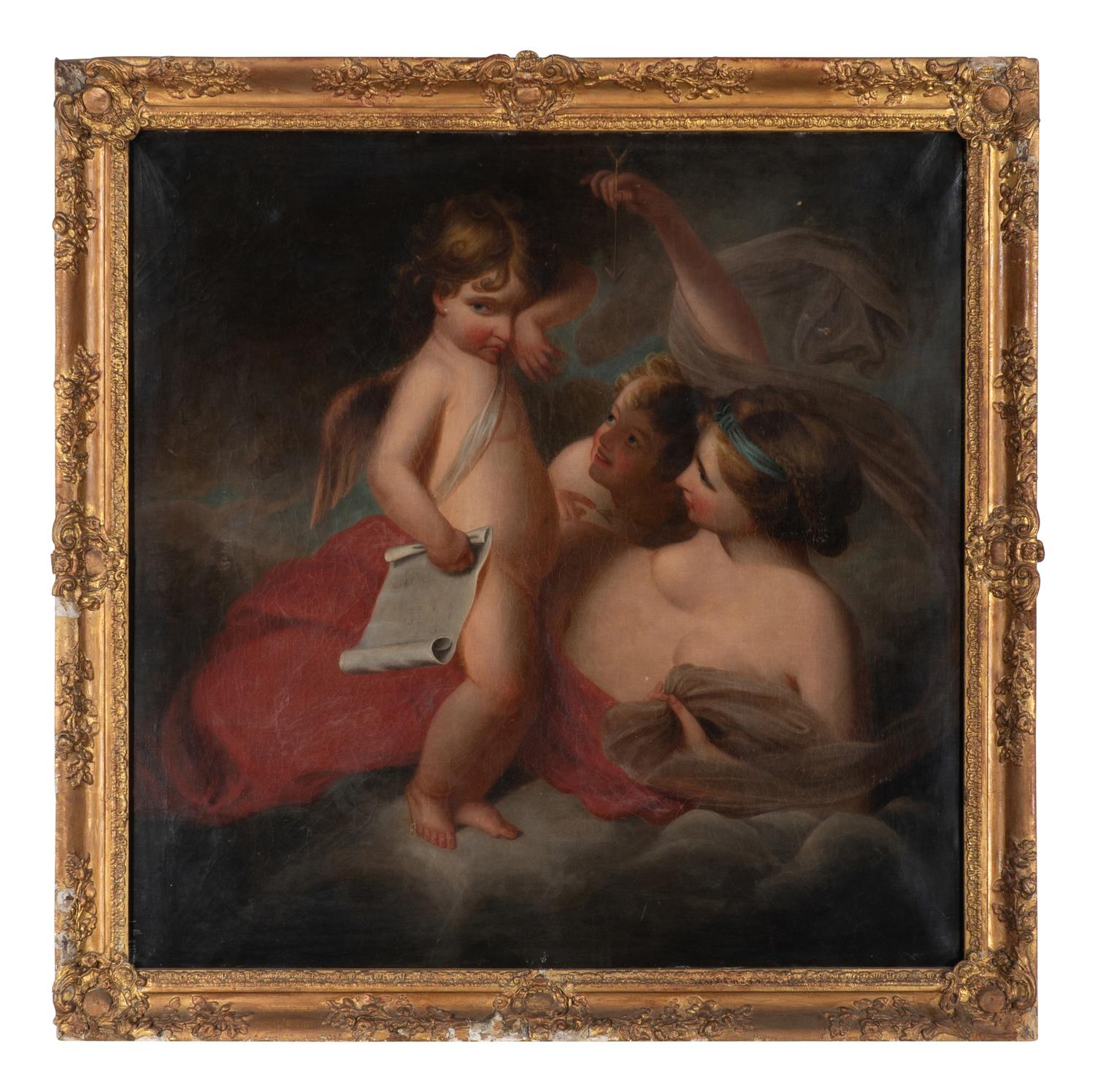 Venus Chiding Cupid for Learning to Cast Accounts