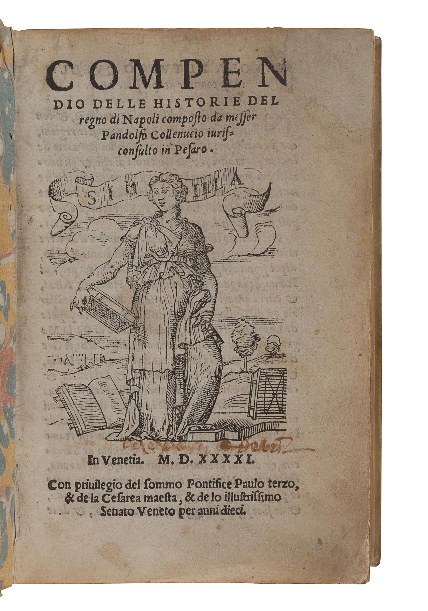 [16th CENTURY PRINTING - VENICE]. A group of 3 works, comprising:
