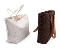 Two Designer Tote Bags: One Louis Vuitton, One Goyard