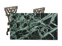 A Wrought Iron and Marble Top George Washington Garden Table