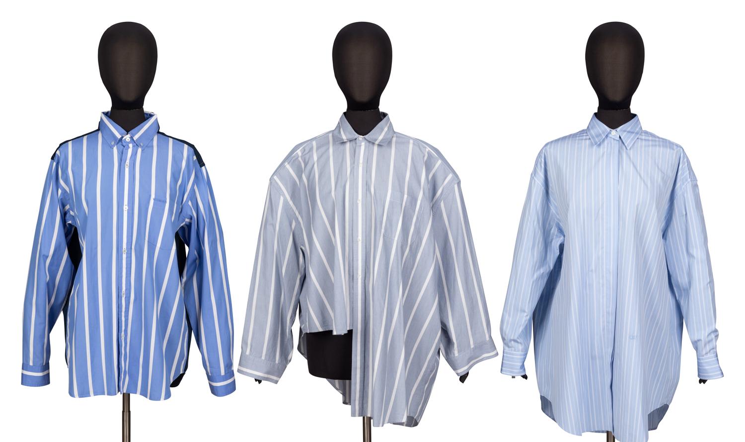 Vetements & Off-White, Three Striped Shirts