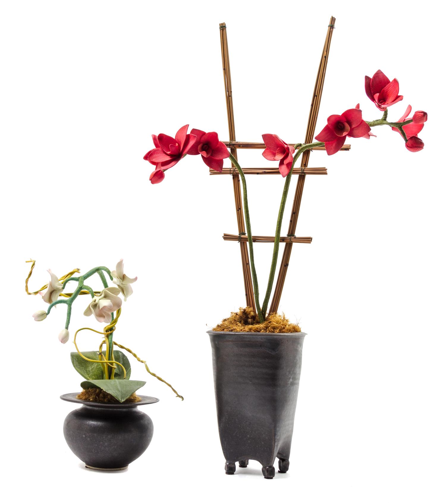 A Group of Eight Decorative Vases Height of tallest 20 1/2 inches. — 20TH CENTURY