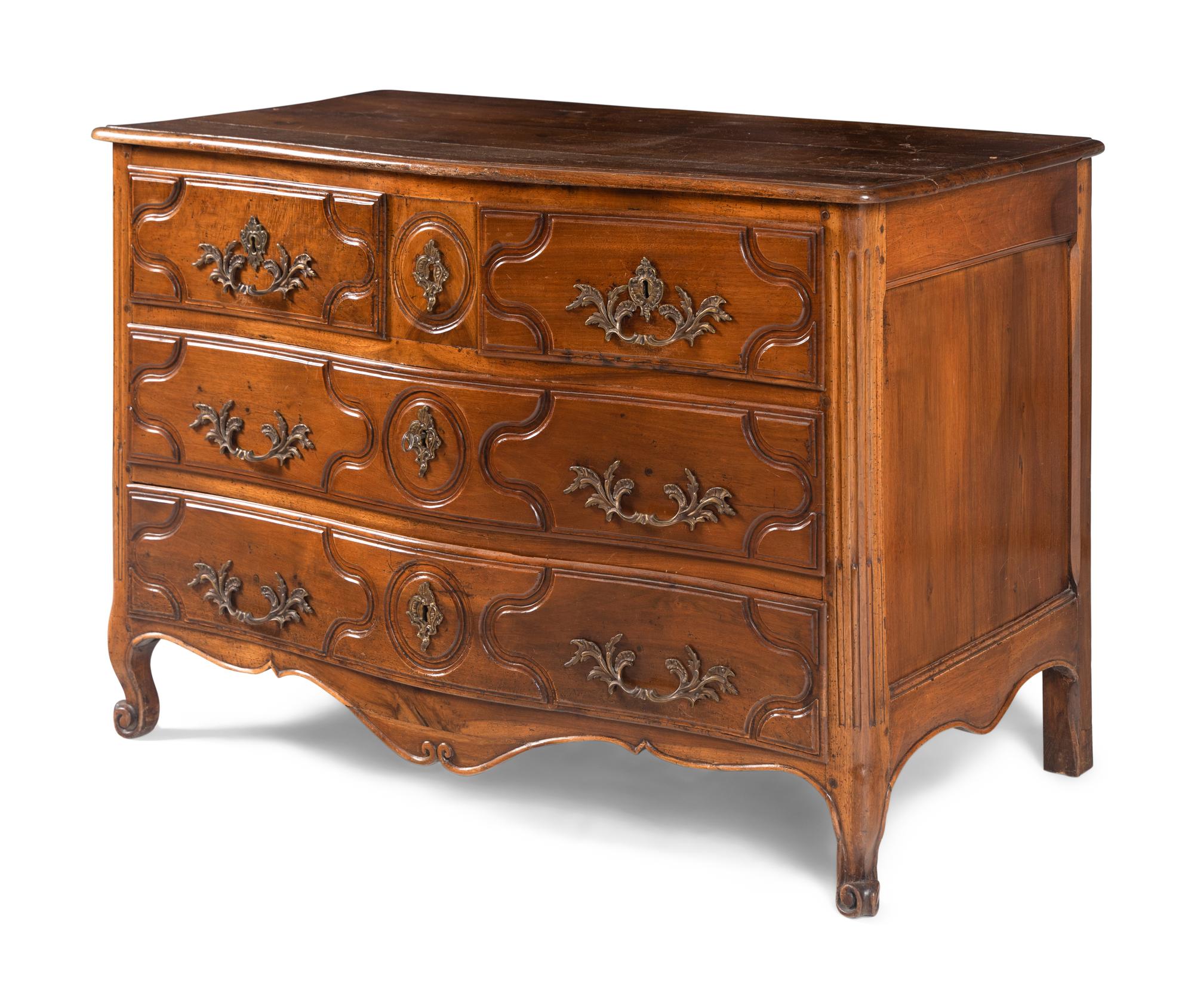 A Louis XV Provincial Walnut Commode