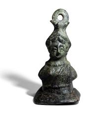 An Early Byzantine Bronze Bust Weight