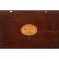 Inlaid mahogany writing box inscribed, "Mary Dixon 1794"