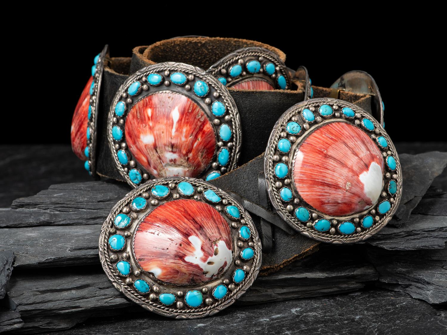 Navajo Sterling Silver Concha Belt