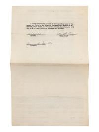 A 1953 Jesse Owens Signed American Tobacco Contract,