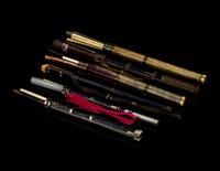 Six Chinese Sharkskin Knife and Chopsticks Sets