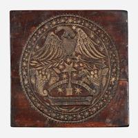 A War of 1812 era carved walnut cake mold circa 1818