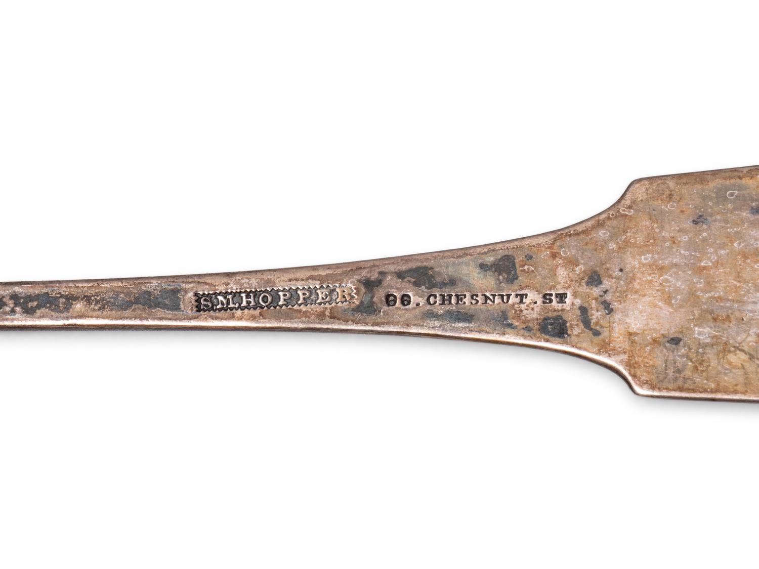 A Group of Six American Silver Ladles