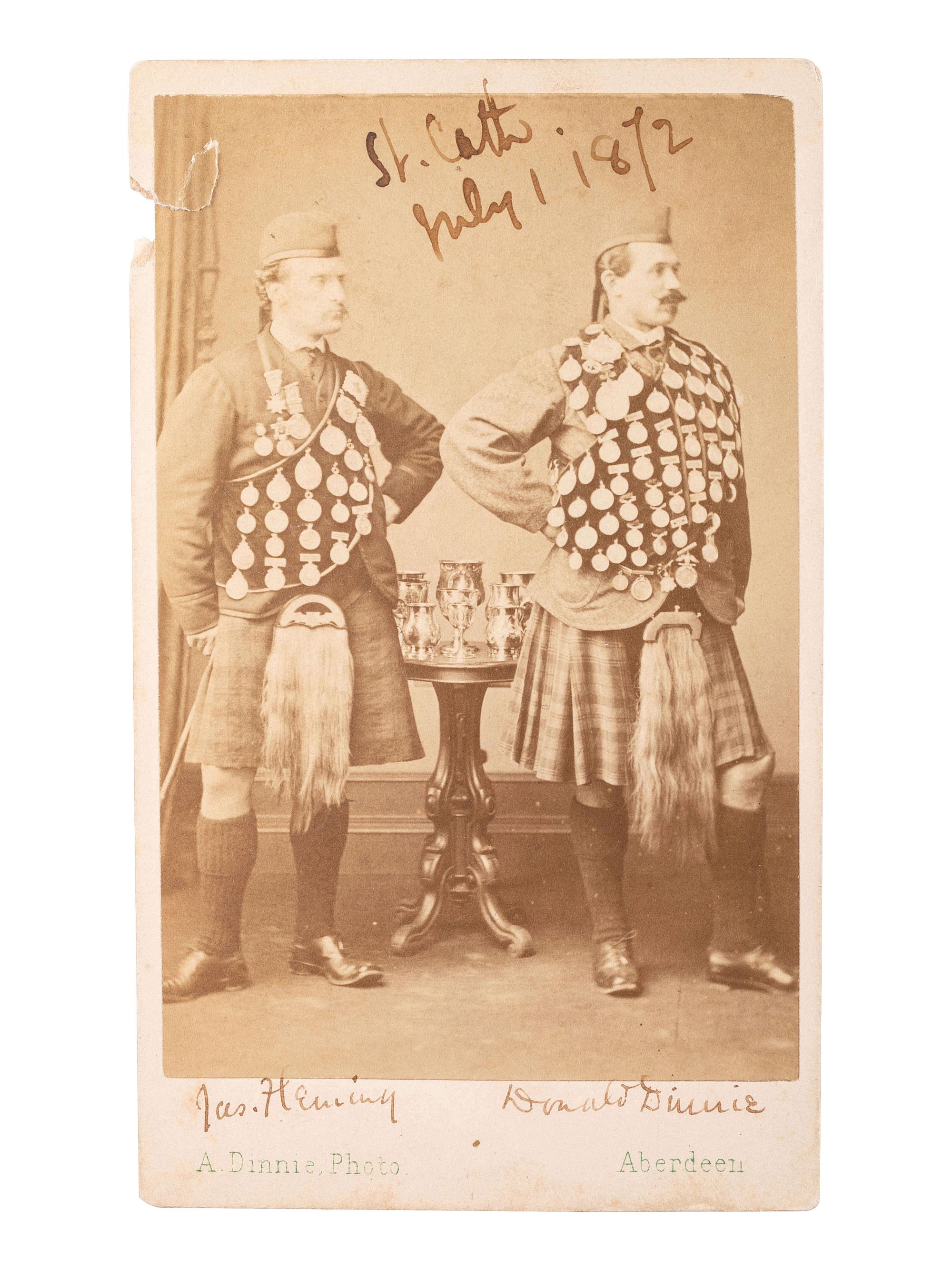 [EARLY PHOTOGRAPHY] -- [SCOTLAND]. A group of 16 portraits of Scottish soldiers and civilians.