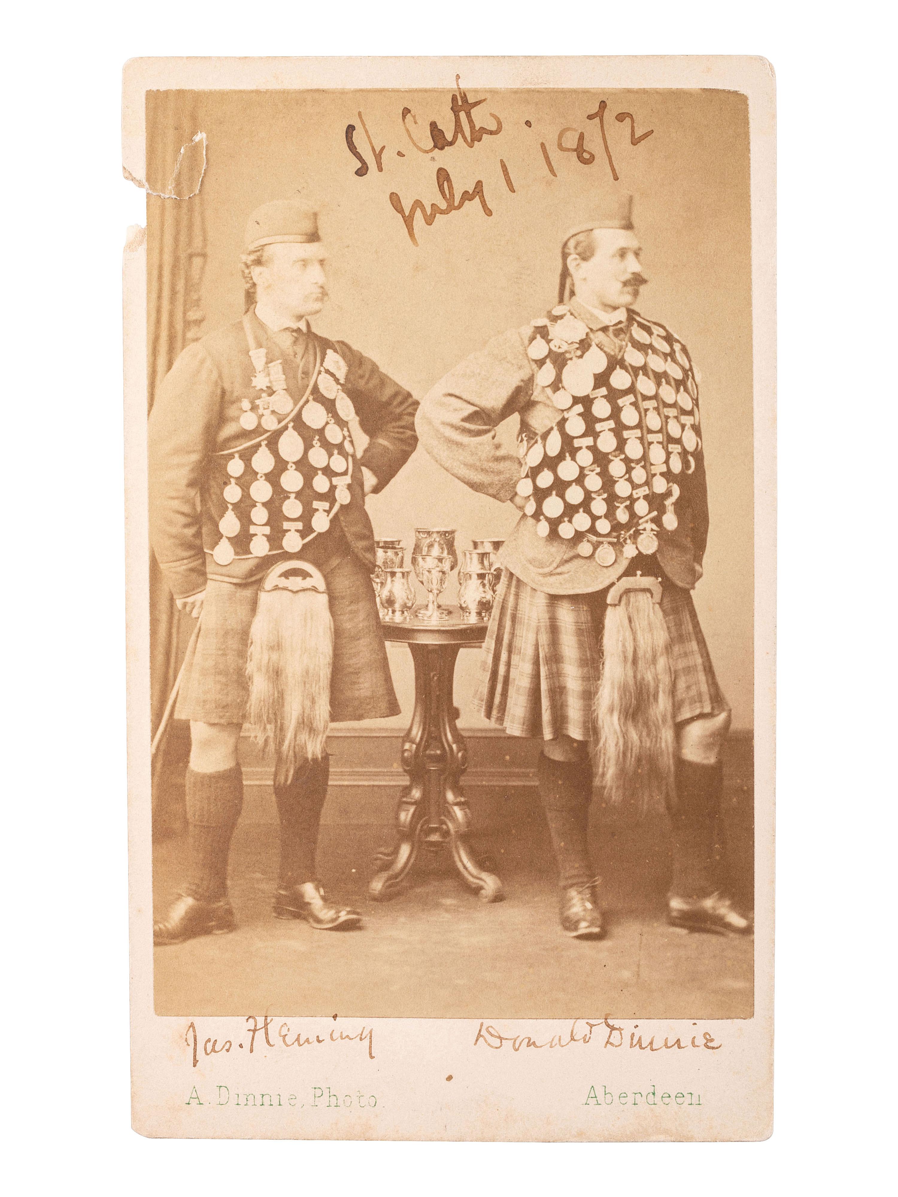 [EARLY PHOTOGRAPHY] -- [SCOTLAND]. A group of 16 portraits of Scottish soldiers and civilians.