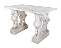 An Italian Carved Marble Table — IN THE MANNER OF FRANCESCO ANTONIO FRANZONI, 18TH/19TH CENTURY