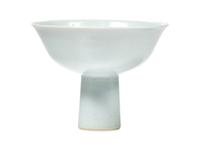 A Chinese Incised Porcelain "Dragon" Stem Cup 龍紋高足杯
