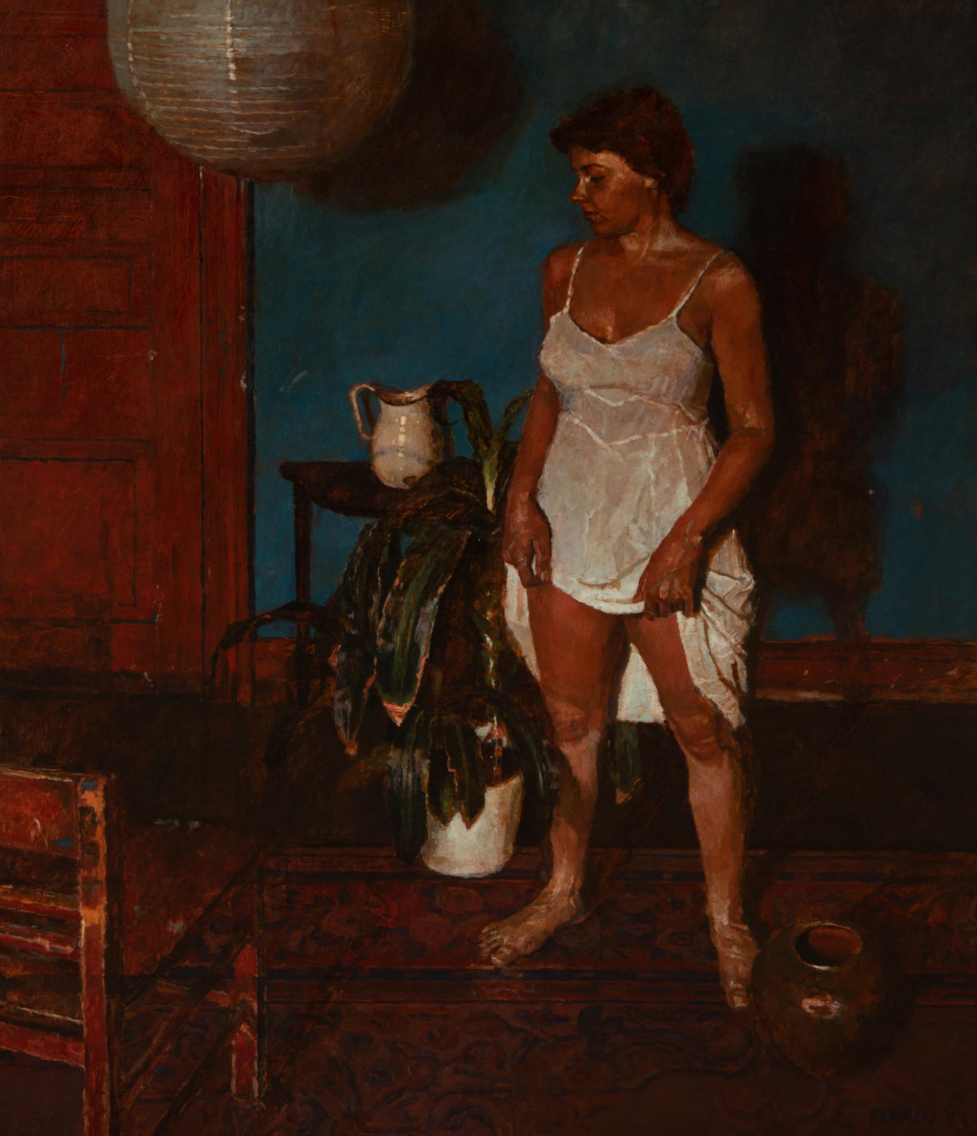Joyce Lifting Her Skirt