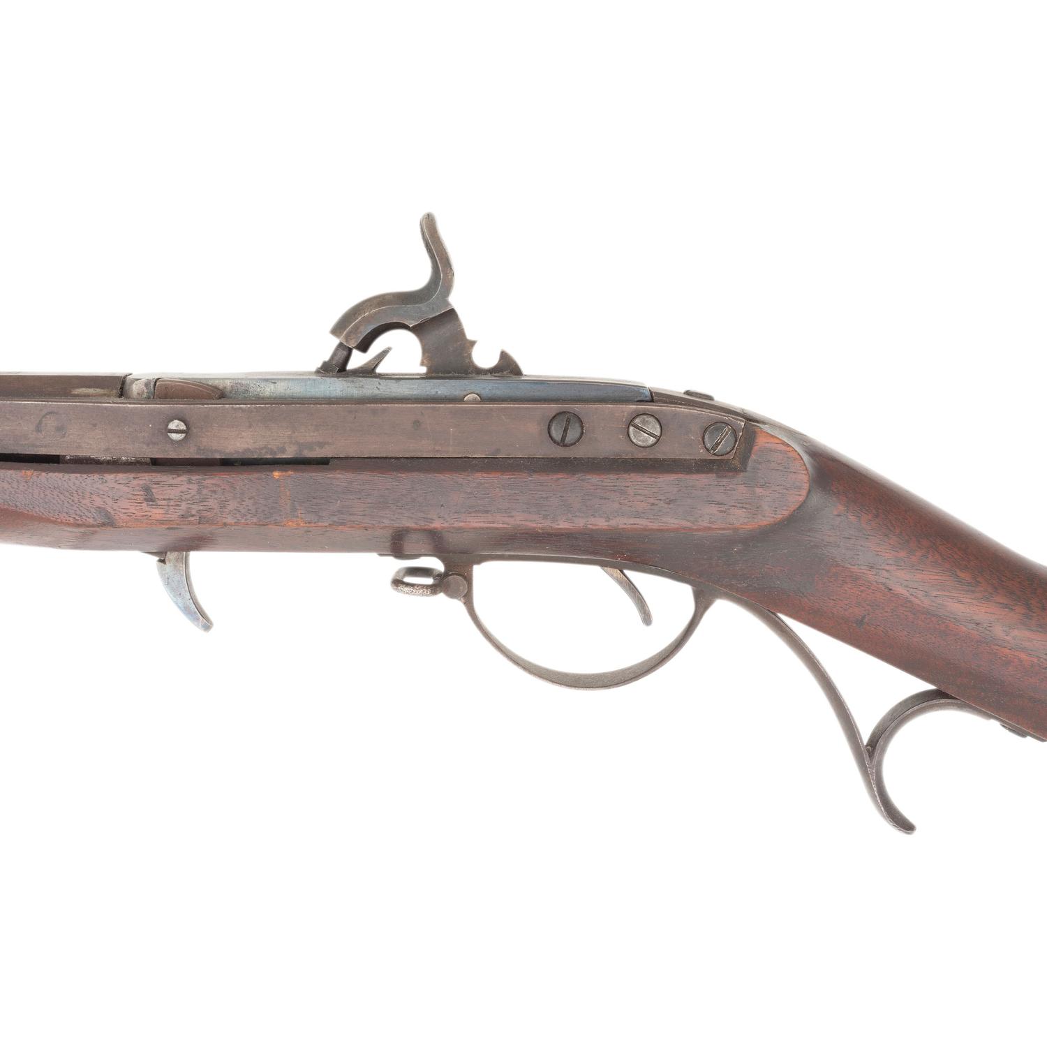 Massachusetts Marked US Model 1819 Hall Rifle Arsenal Altered to Percussion