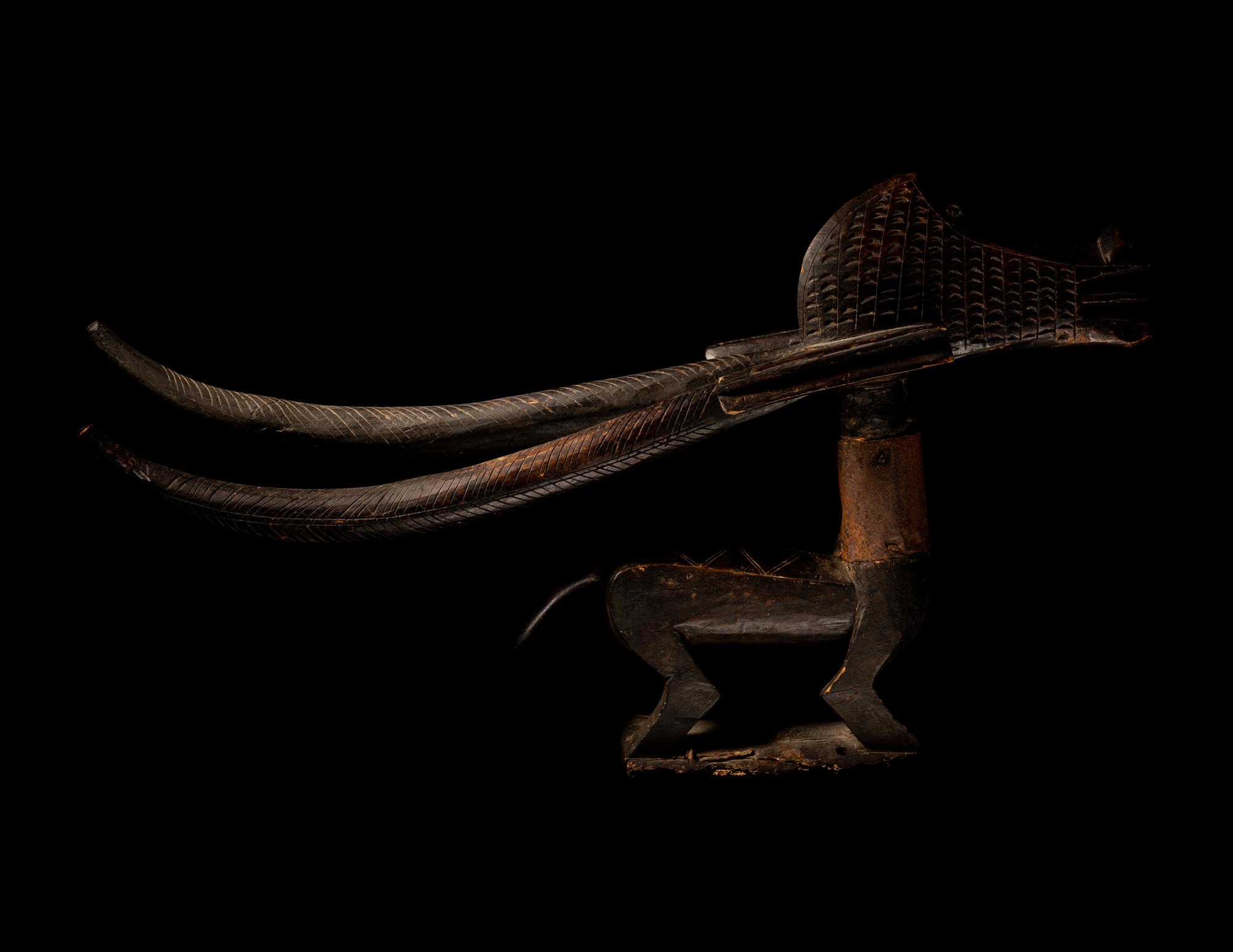 A Bamana Wood Antelope (Chiwara)