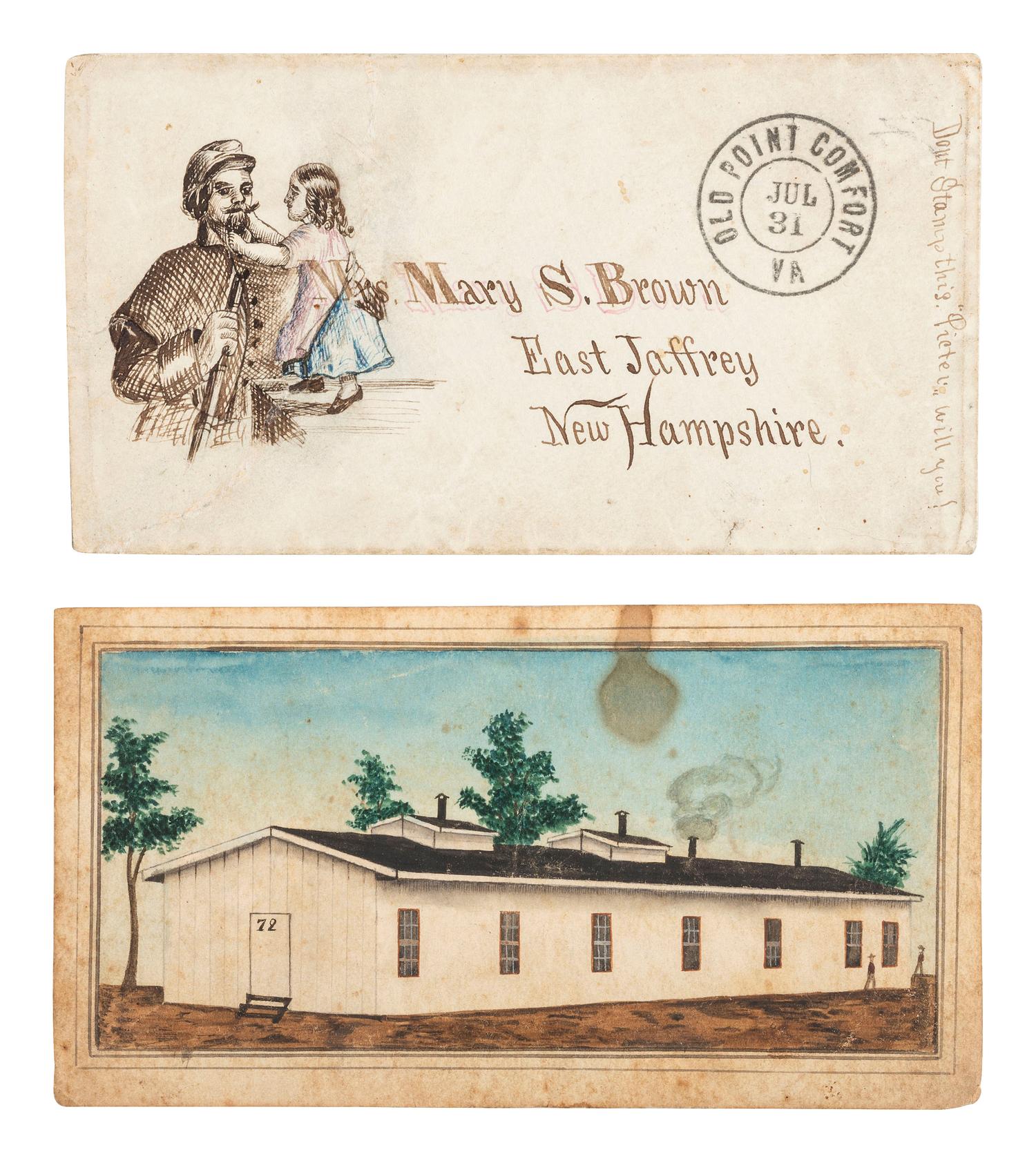 [CIVIL WAR]. A group of soldier's art and ephemera.