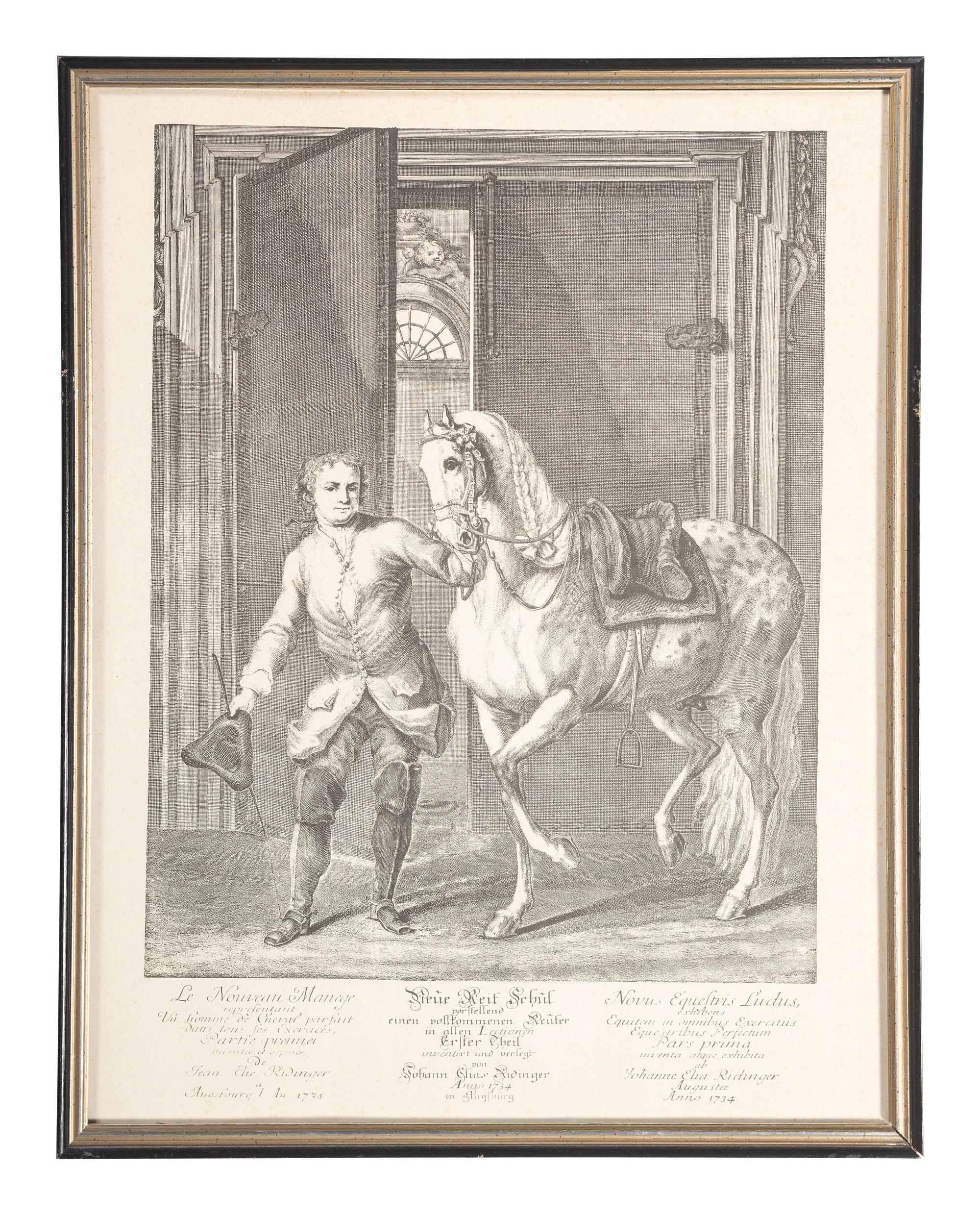 Six Austrian Equestrian Engravings