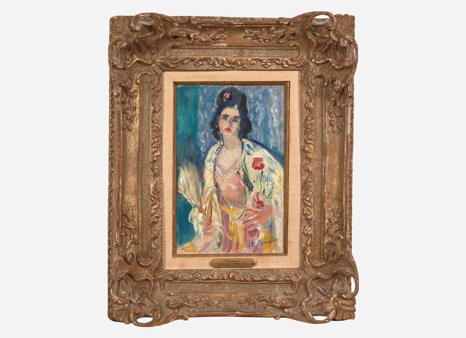 Charles Camoin (French, 1879-1965) - Femme à l'Éventail