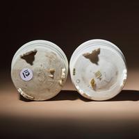 Two Chinese Blanc-de-Chine Porcelain 'Lian' Incense Burners, 17th-18th Century — 明末清初 德化白瓷竹節紋三足奩式爐二具