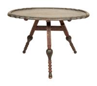 A Dutch Green Painted Tilt Top Table
