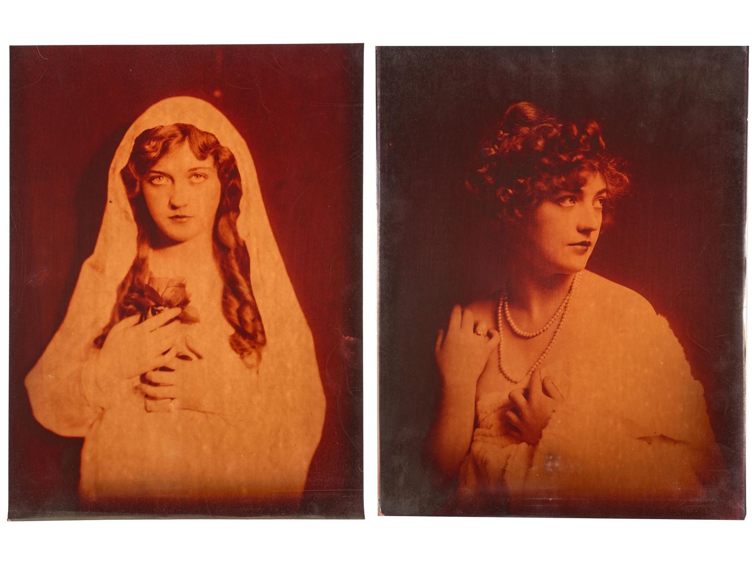 JOHNSTON, Alfred Cheney (1885-1971). Large photographic archive of glass negatives and prints. Ca 1910s-1920s.