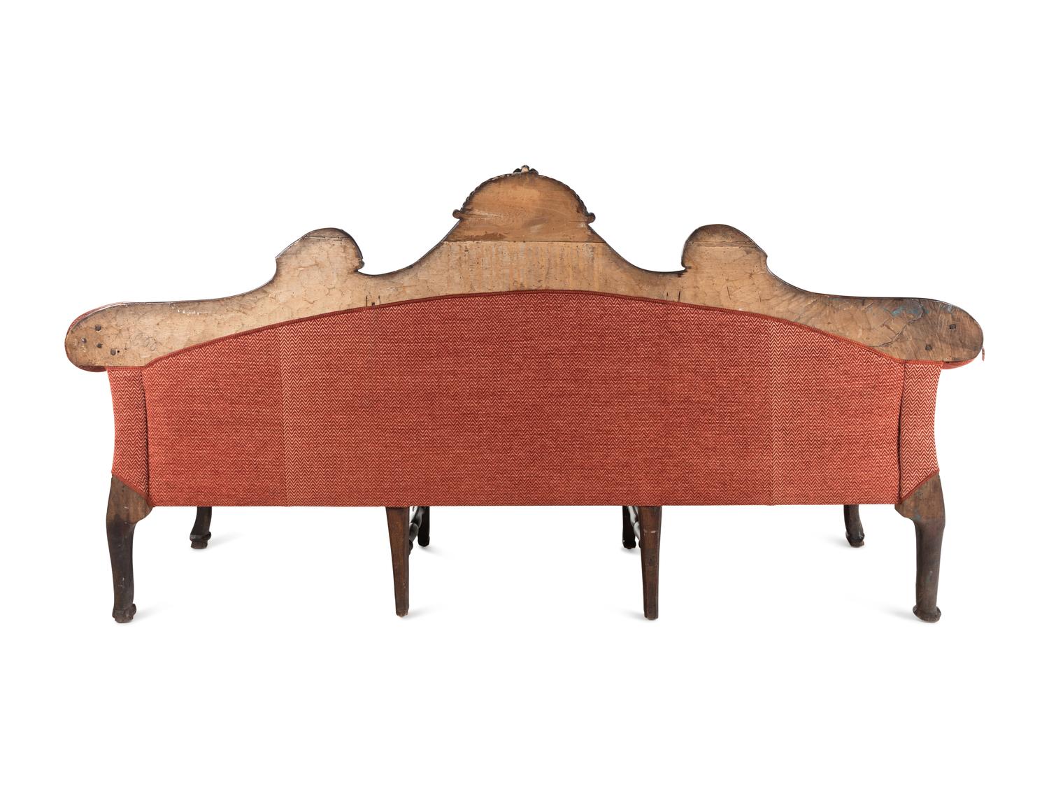A Pair of Italian Rococo Walnut Settees