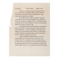 [WWII]. A small archive of official White House documents from the files of White House secretary Myrtle Bergheim, relating to the attack on Pearl Harbor and other pre- and postwar events, comprising: