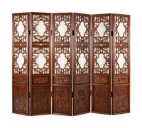A Chinese Six Panel Hardwood Screen