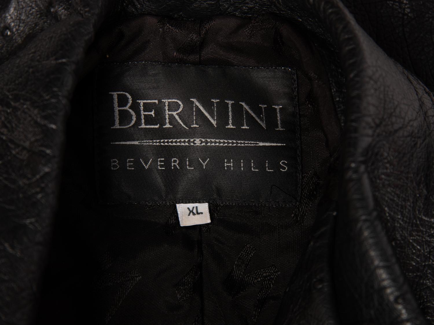 Mike Ditka's Personally Owned and Worn Ostrich Jacket: Bernini Beverly Hills