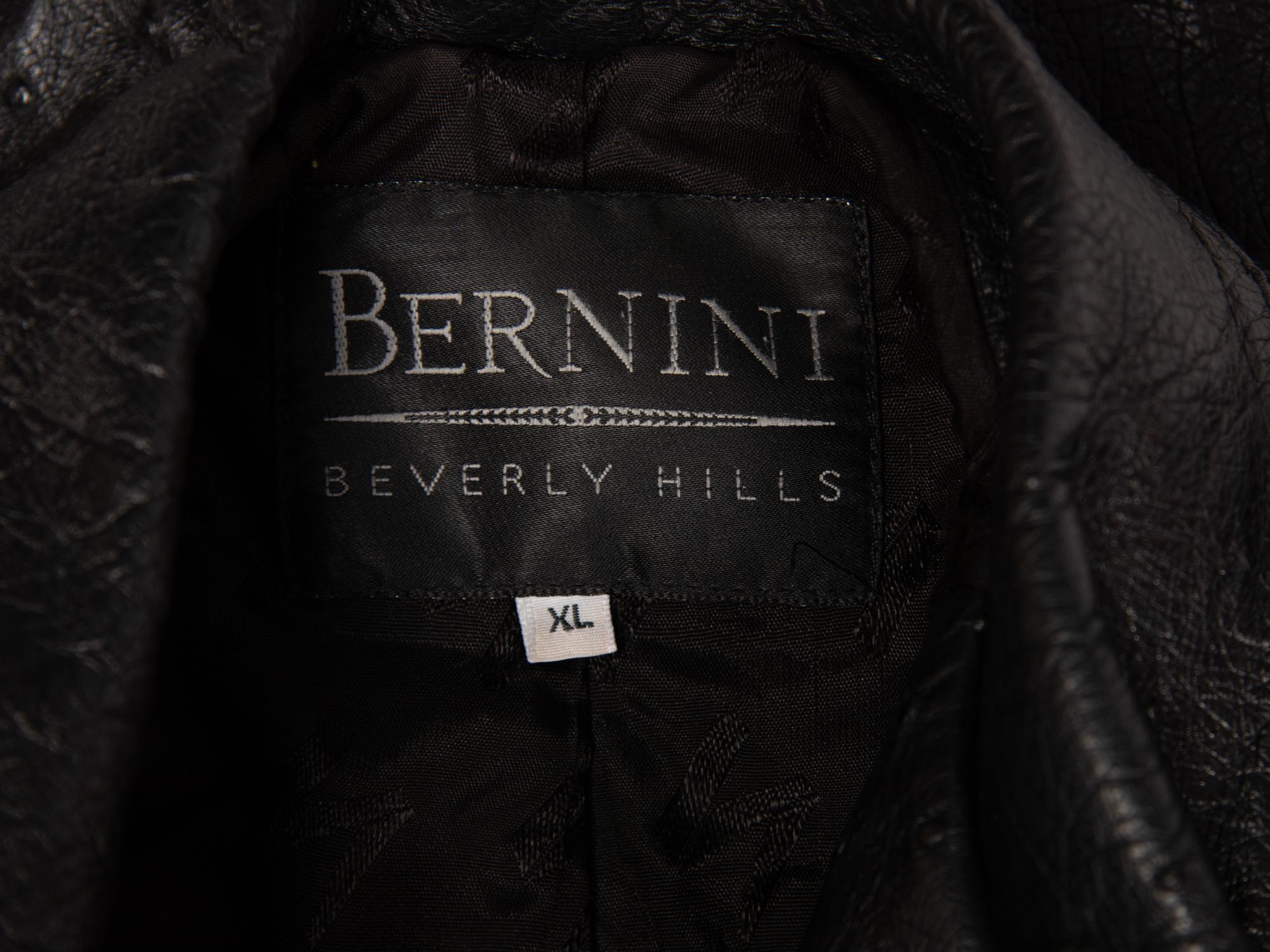 Mike Ditka's Personally Owned and Worn Ostrich Jacket: Bernini Beverly Hills