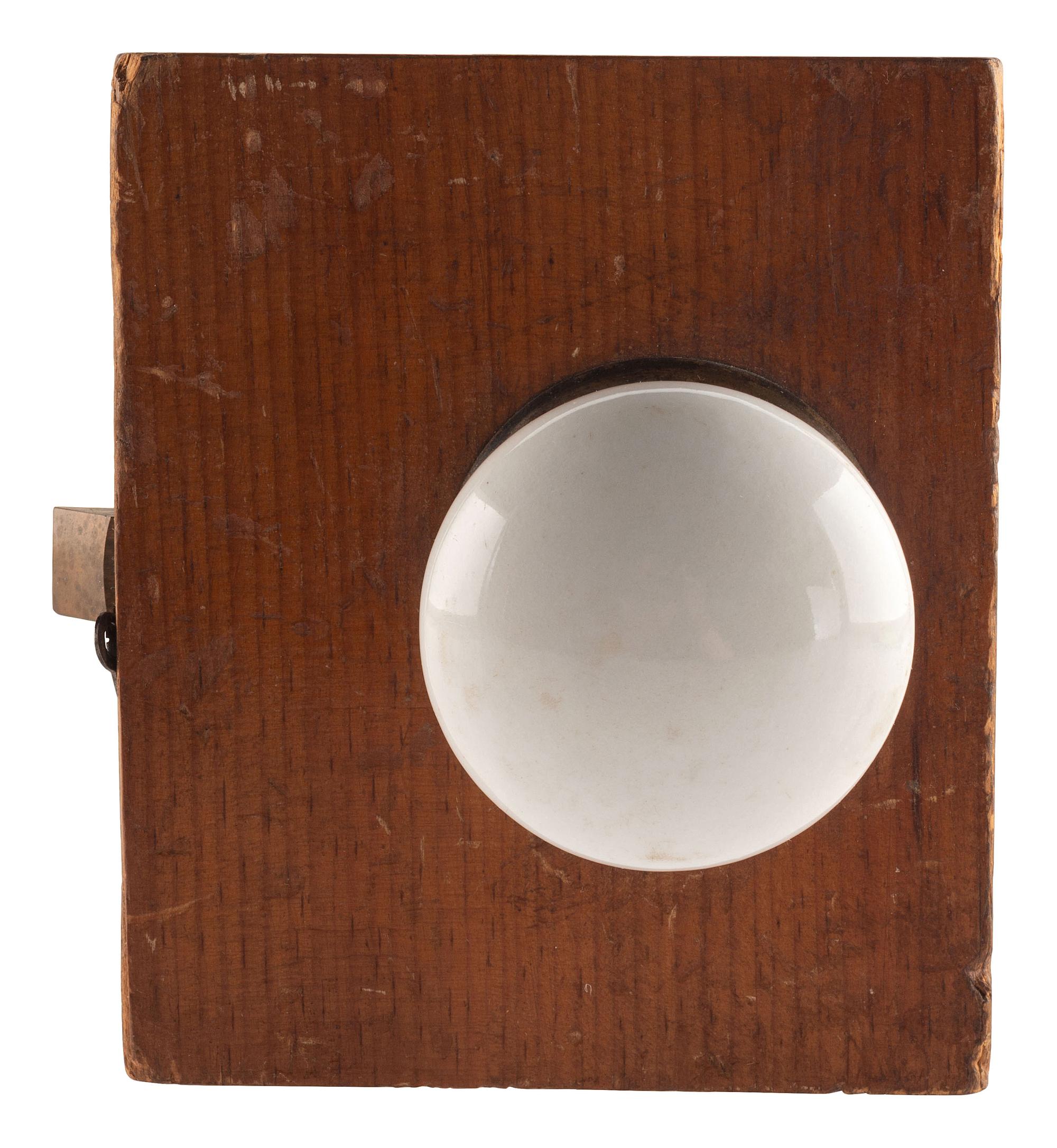 [SCIENCE & TECHNOLOGY]. J.G. Newell patent model for a "Latch-Bolt Lock" with original tags. New Haven, CT, 1877.