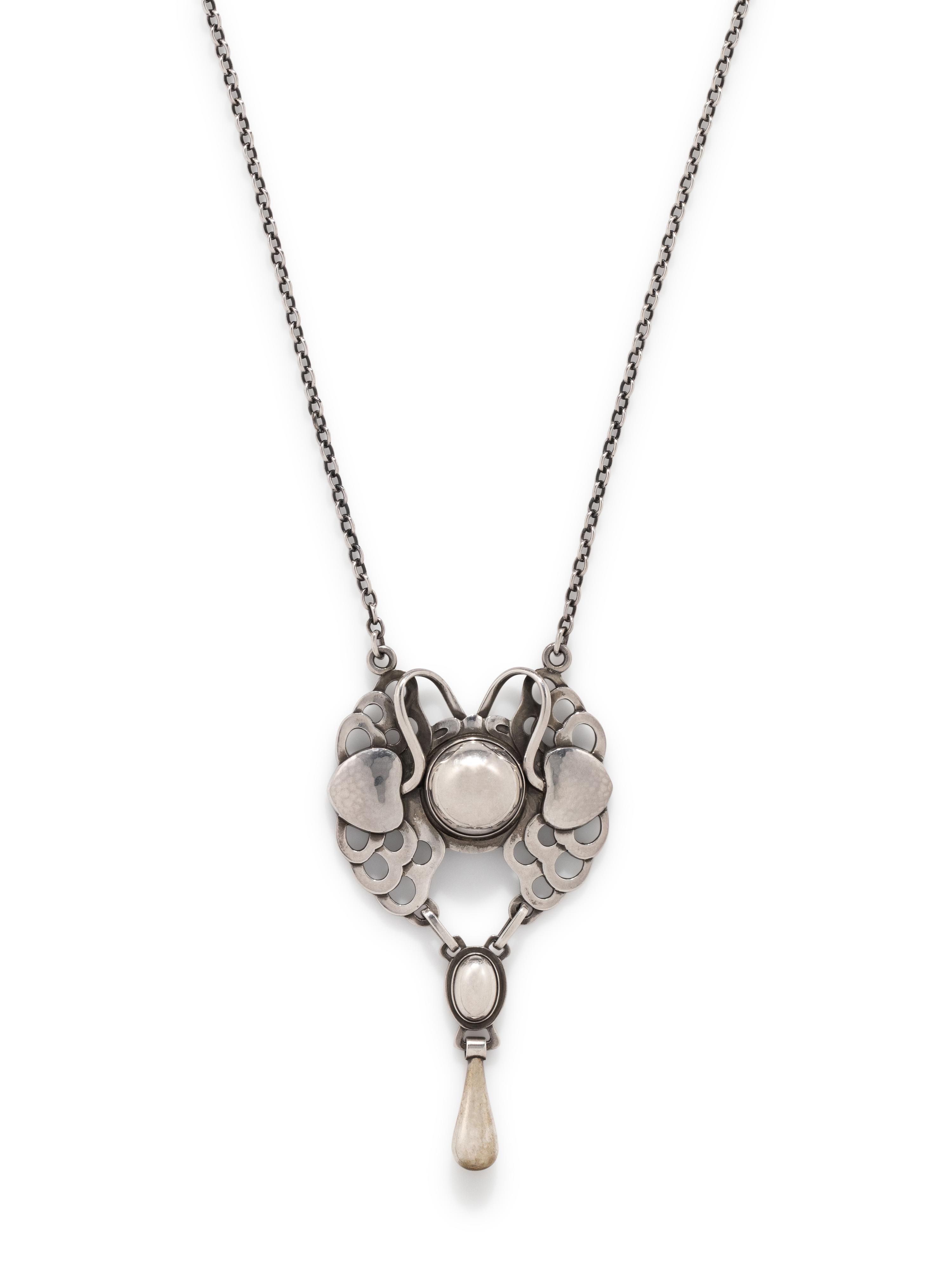 GEORG JENSEN, STERLING SILVER NECKLACE