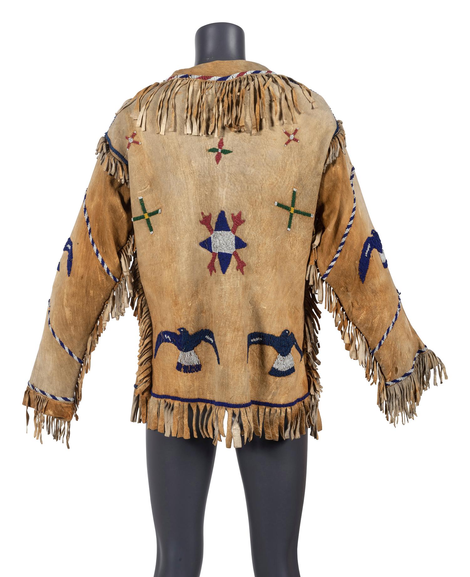 Apache Beaded Hide Jacket, Pictorial