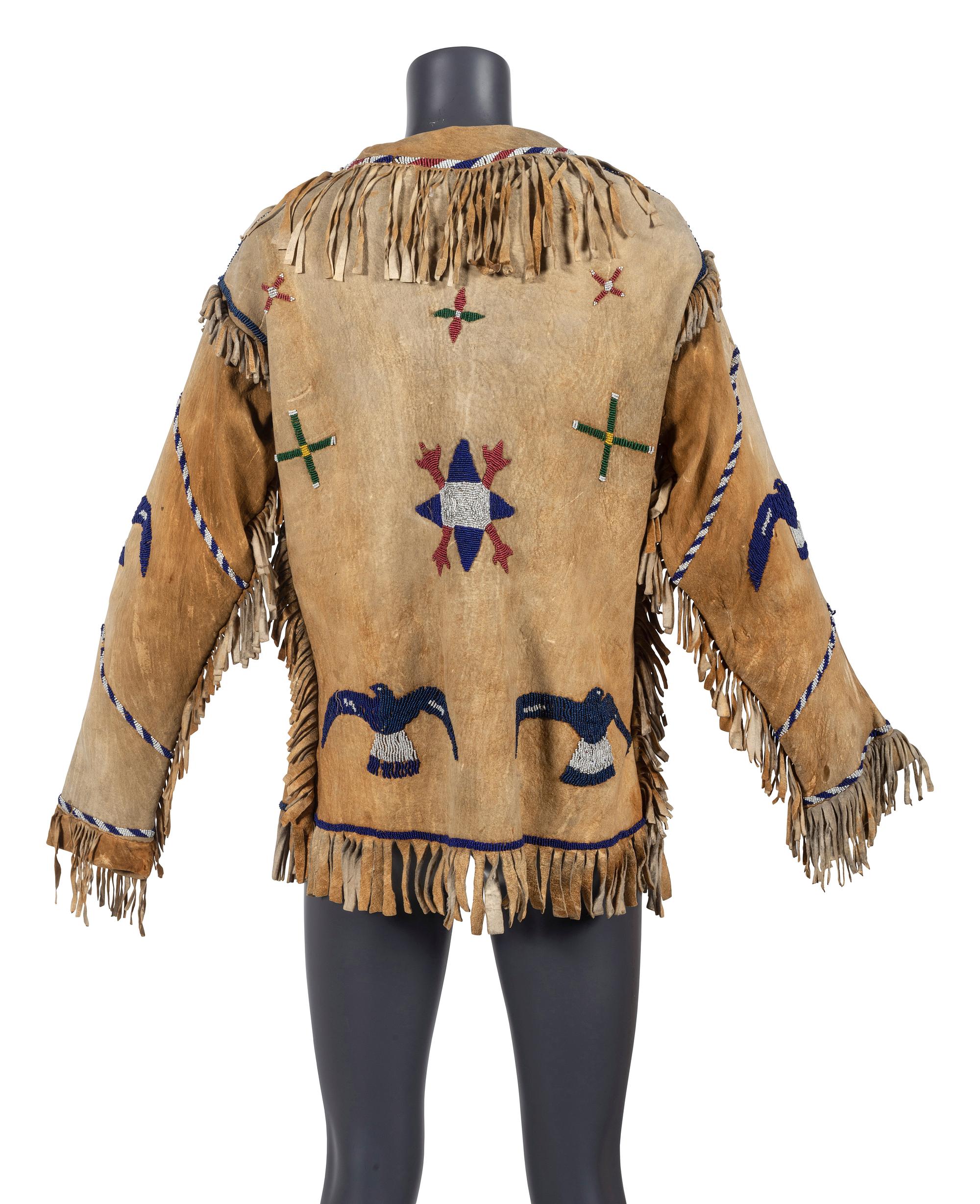 Apache Beaded Hide Jacket, Pictorial