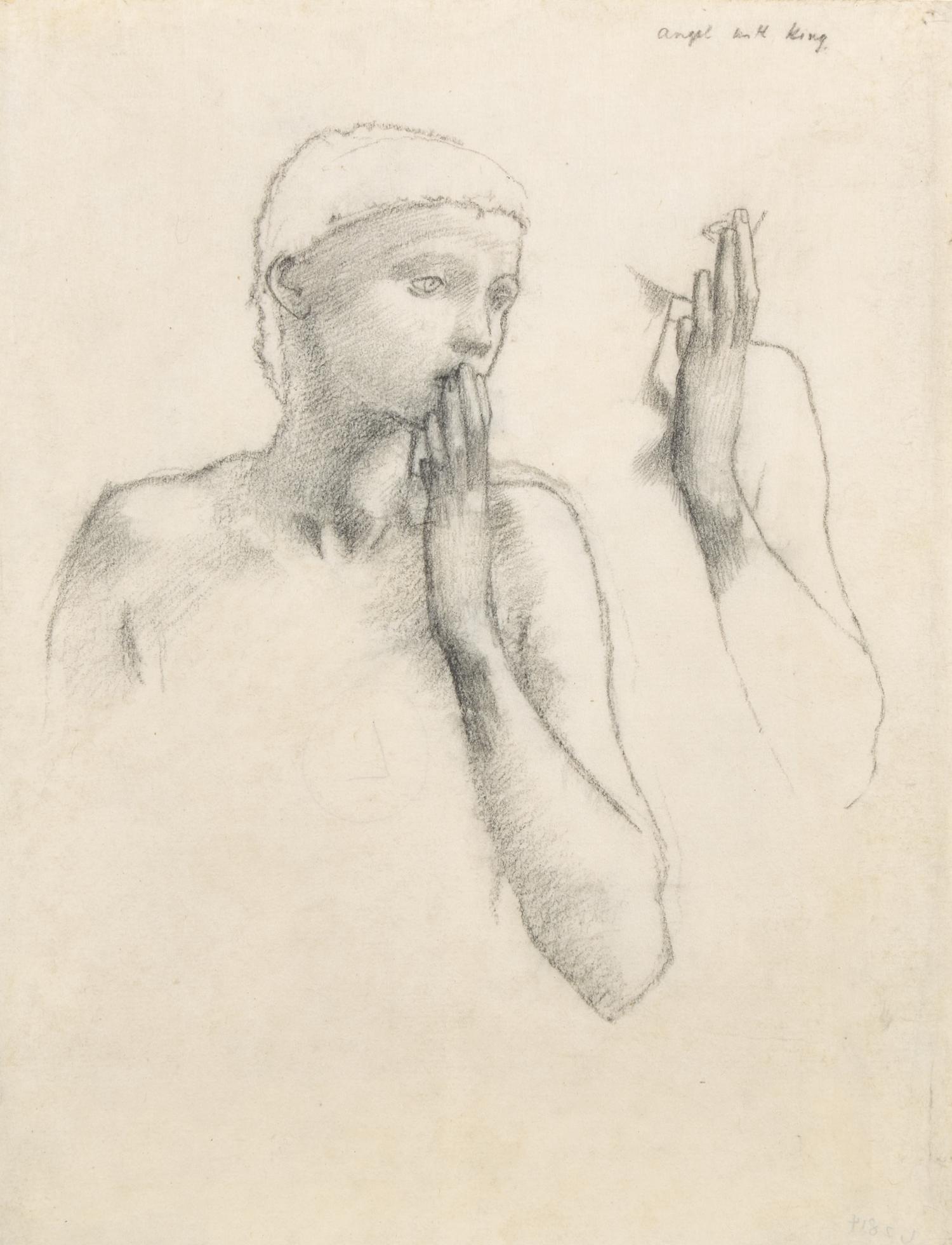 Study for the Figure of an Angel with a Raised Hand