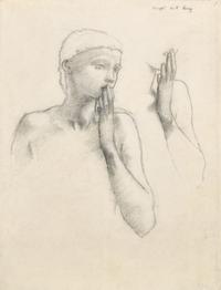 Study for the Figure of an Angel with a Raised Hand
