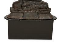A Large Southeast Asian Bronzed Metal Seated Buddha