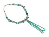 Pueblo Turquoise Nugget Necklace, with Joclas and Matching Earrings