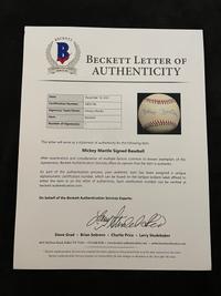 A Mickey Mantle Signed Autograph Baseball (Beckett Authentication Services Letter BAS Certified),