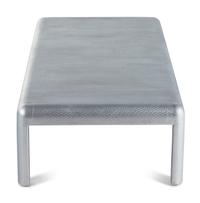 A Painted Raffia-Veneered Low Table in the Style of Karl Springer