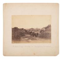 JACKSON, William Henry (1843-1942), photographer. Three photographs of Bannock and Pawnee dwellings from the Hayden Expedition. Ca 1870s.