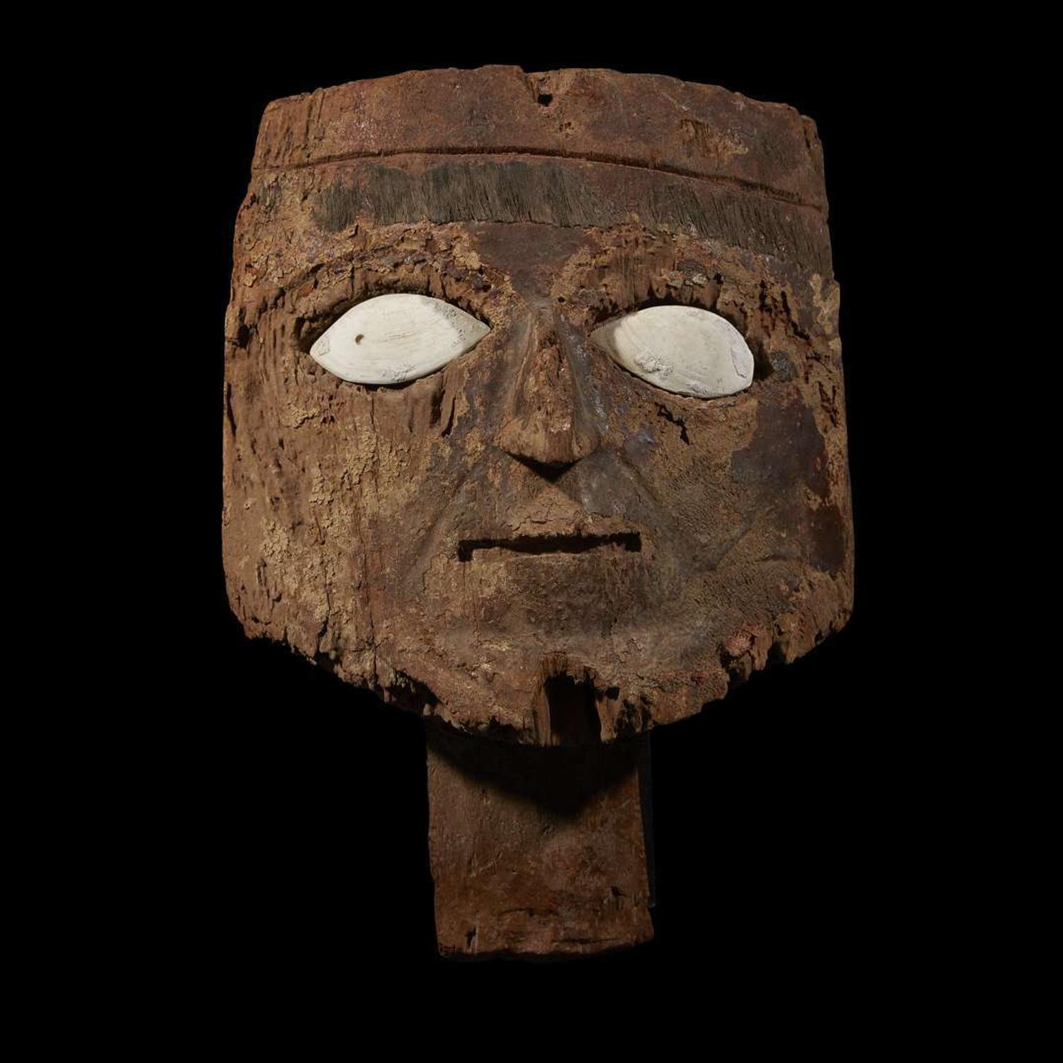 CHANCAY FUNERARY MASK 1300-1500 AD