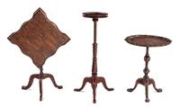 Three Mahogany Tables Height of first 3 1/2 inches. — Various Makers