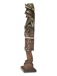 A Carved Totemic Figure, In the Northwest Coast Style