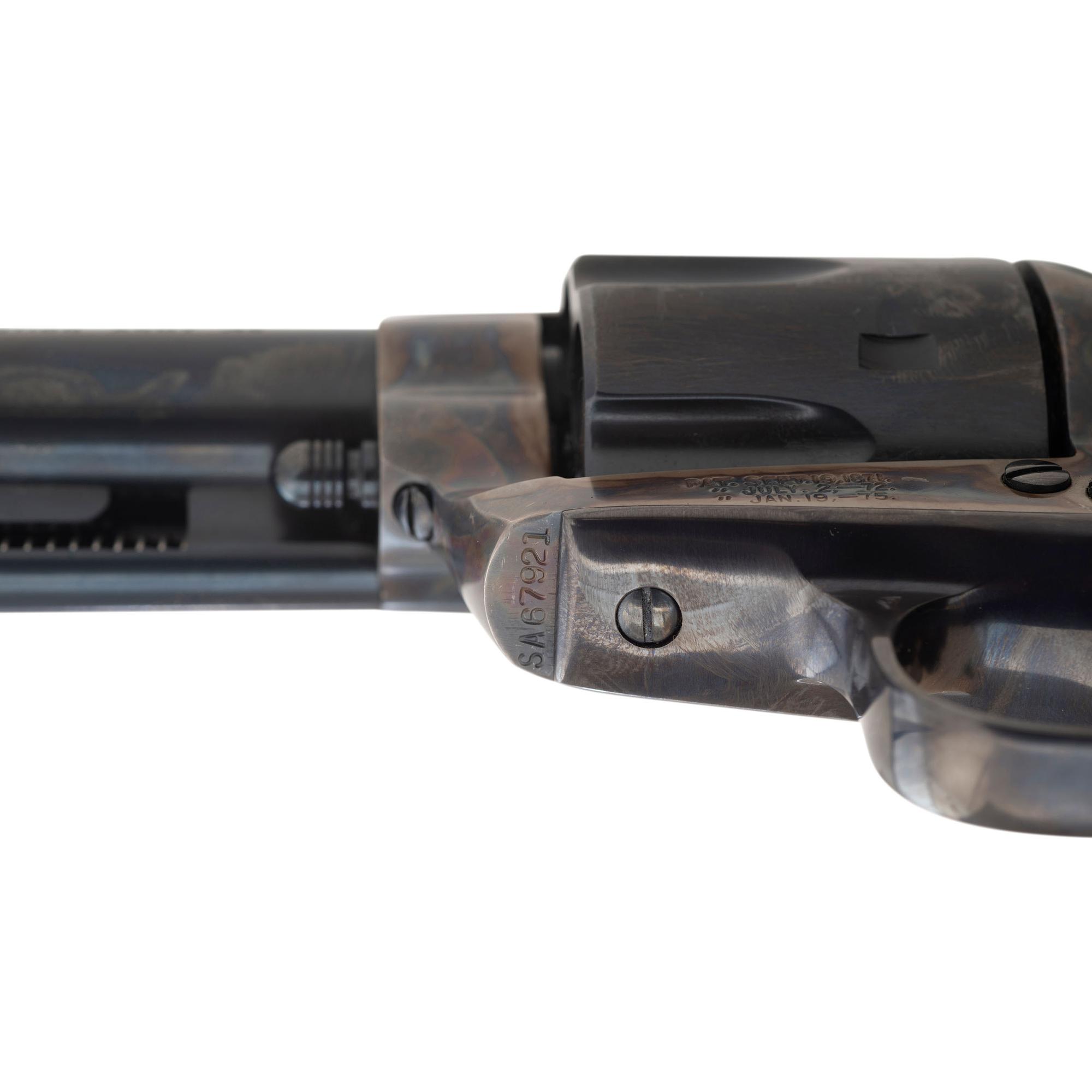 *Consecutively Numbered Pair of Ivory Gripped Colt Single Action Army Revolvers with Black Powder Frames and Bullseye Ejectors in Boxes